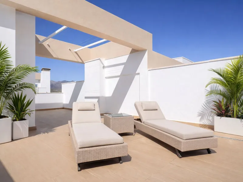 This elegant contemporary townhouse combines space, natural light and clean architectural lines, offering seamless indoor-outdoor living in a peaceful, high-quality setting. Finished with marble flooring throughout and a private elevator connecting all fl