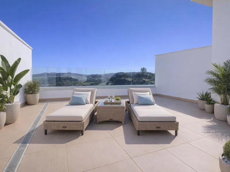 This elegant contemporary townhouse combines space, natural light and clean architectural lines, offering seamless indoor-outdoor living in a peaceful, high-quality setting. Finished with marble flooring throughout and a private elevator connecting all fl