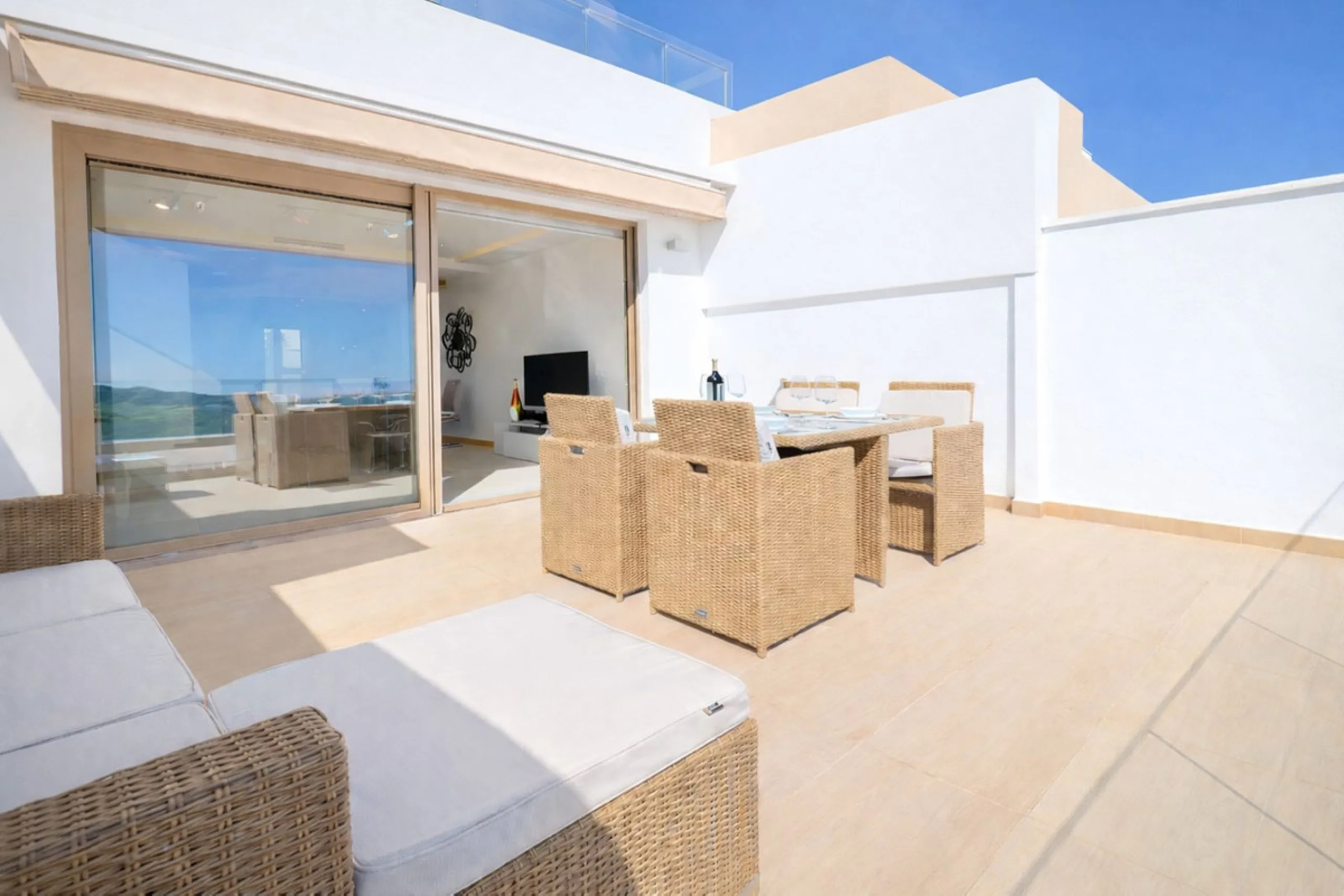 This elegant contemporary townhouse combines space, natural light and clean architectural lines, offering seamless indoor-outdoor living in a peaceful, high-quality setting. Finished with marble flooring throughout and a private elevator connecting all fl
