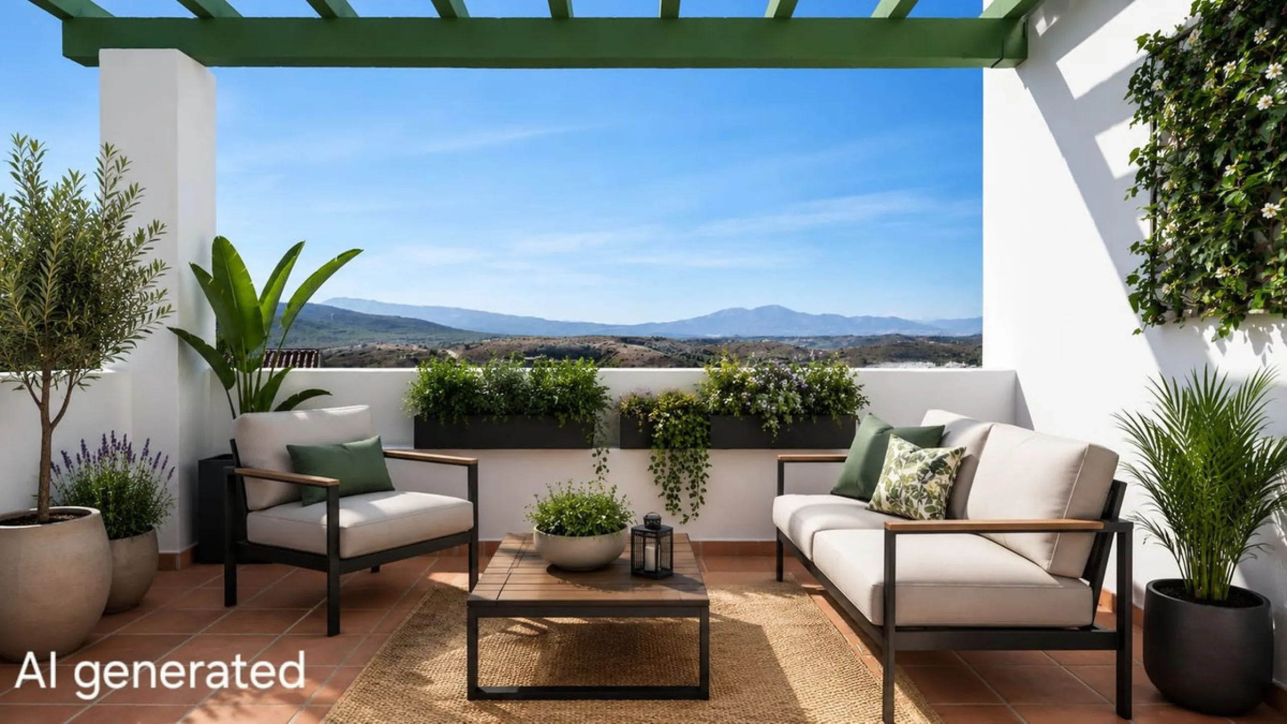 Exclusively for sale, this very nice middle floor apartment in Atalaya - Alhaurín Golf - Alhaurín el Grande - with midday sun to sunset over the surrounding mountains.