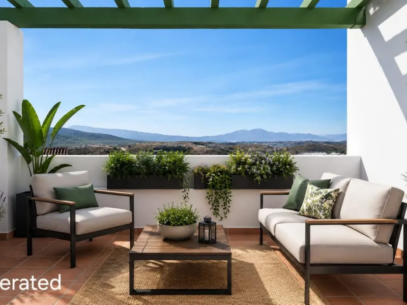 Exclusively for sale, this very nice middle floor apartment in Atalaya - Alhaurín Golf - Alhaurín el Grande - with midday sun to sunset over the surrounding mountains.