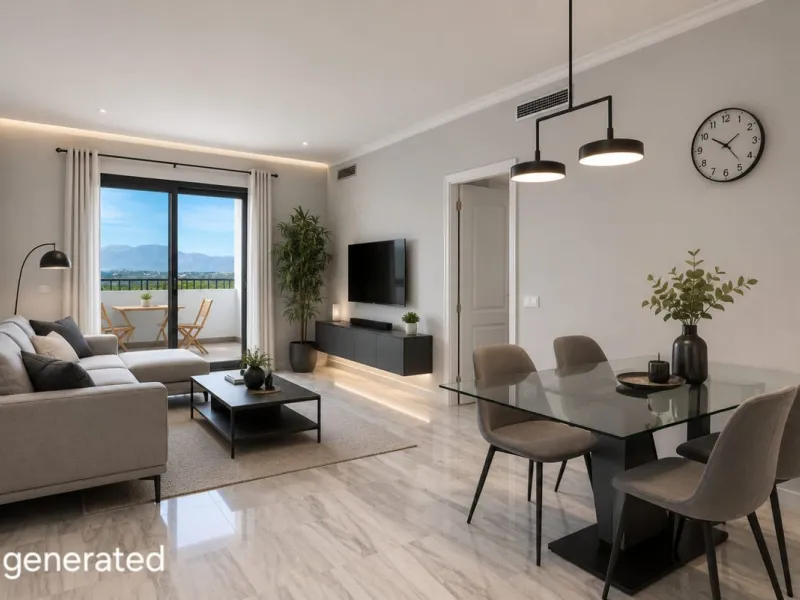 Exclusively for sale, this very nice middle floor apartment in Atalaya - Alhaurín Golf - Alhaurín el Grande - with midday sun to sunset over the surrounding mountains.