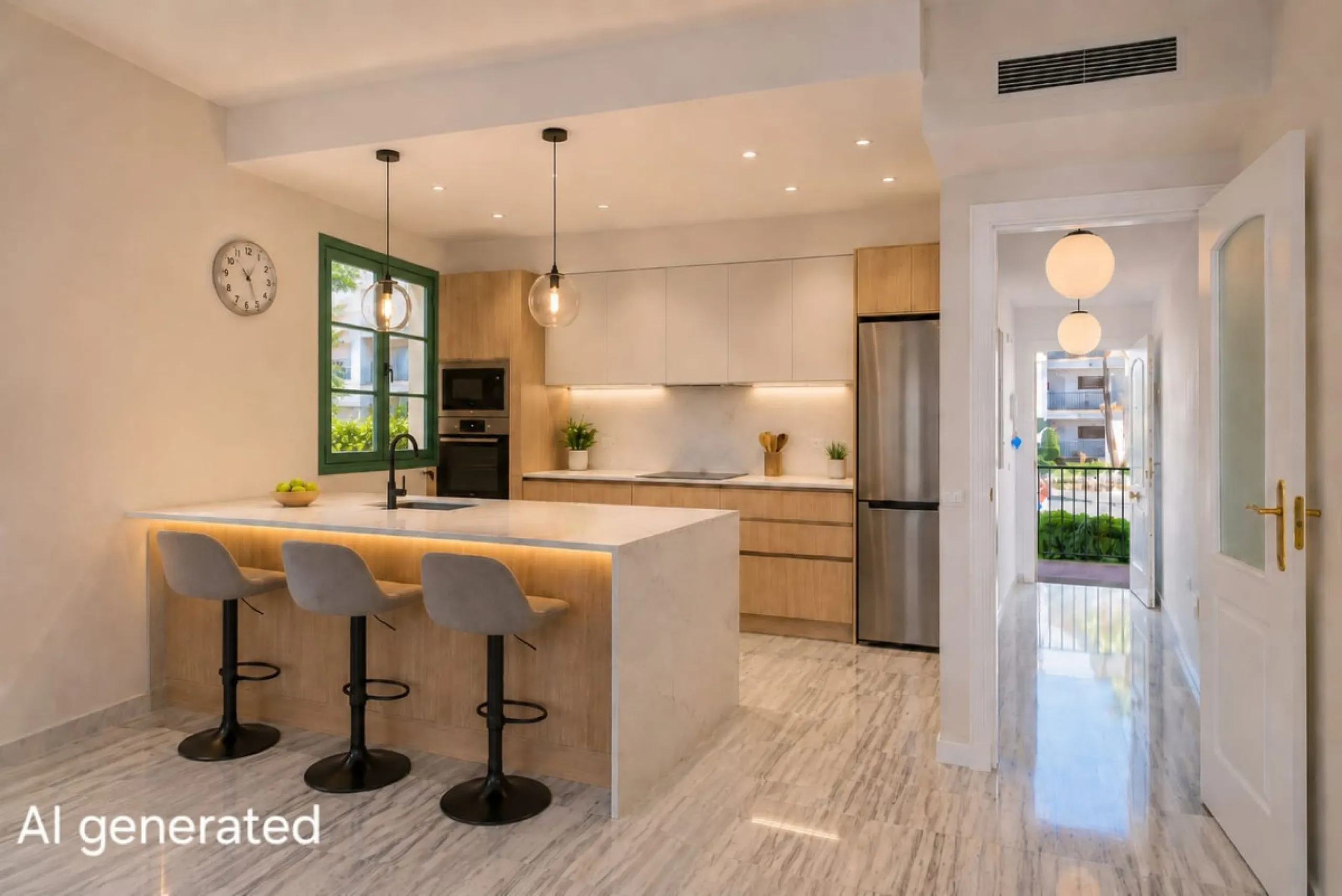 Exclusively for sale, this very nice middle floor apartment in Atalaya - Alhaurín Golf - Alhaurín el Grande - with midday sun to sunset over the surrounding mountains.