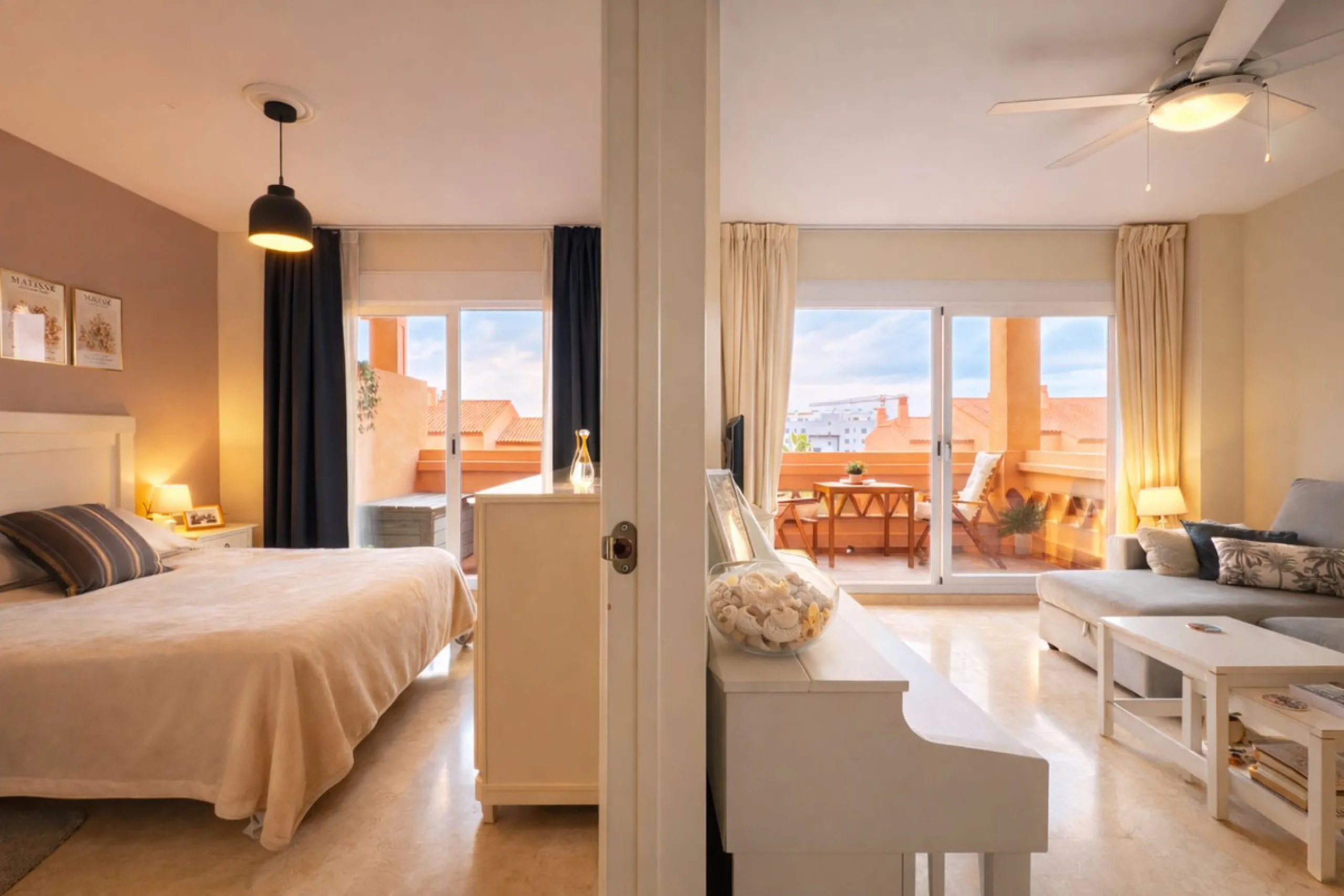 Located in the sought-after El Faro area, this bright and well-distributed mid-floor apartment offers the perfect balance between coastal living and everyday convenience. Just a five-minute walk from the beach and local amenities, and a five-minute drive 