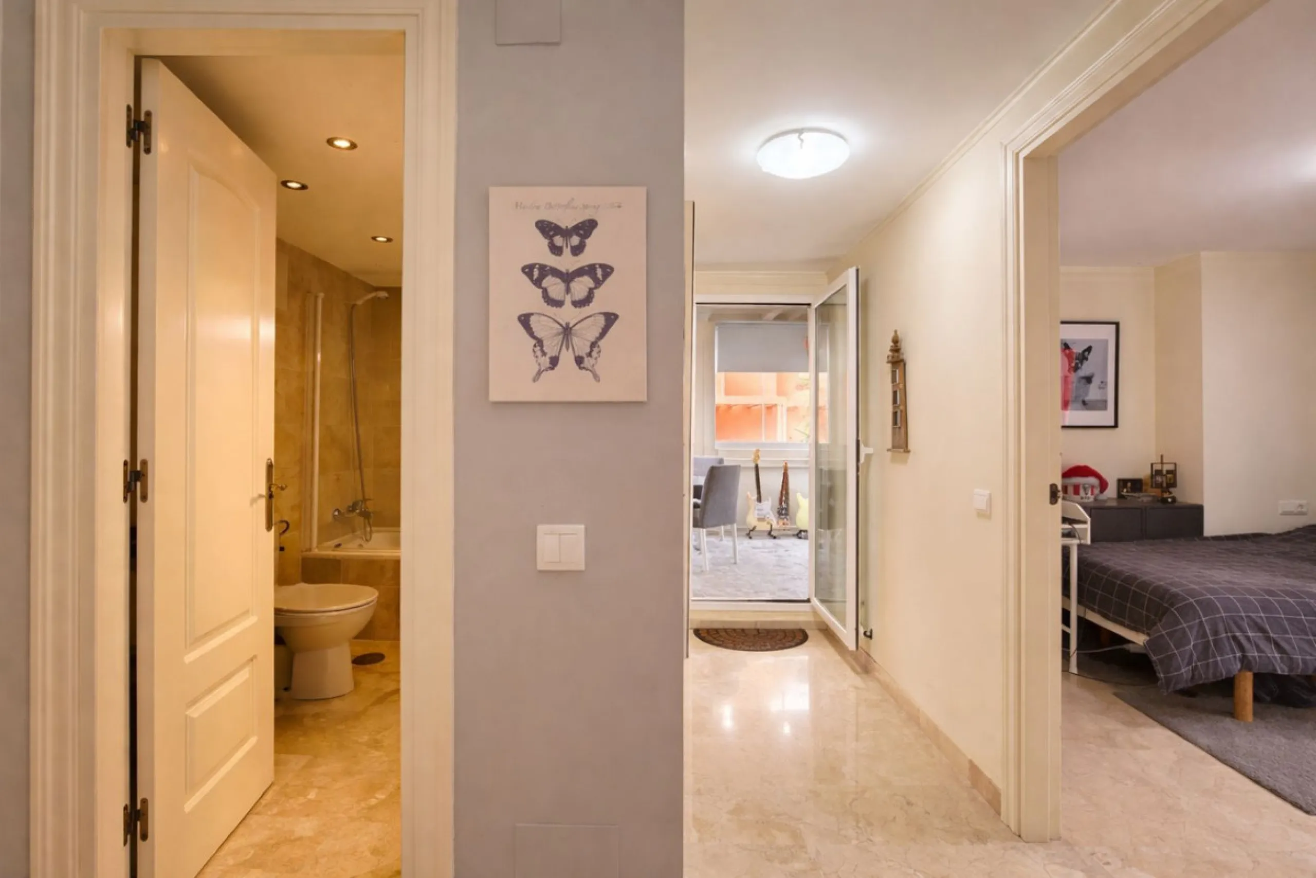 Located in the sought-after El Faro area, this bright and well-distributed mid-floor apartment offers the perfect balance between coastal living and everyday convenience. Just a five-minute walk from the beach and local amenities, and a five-minute drive 