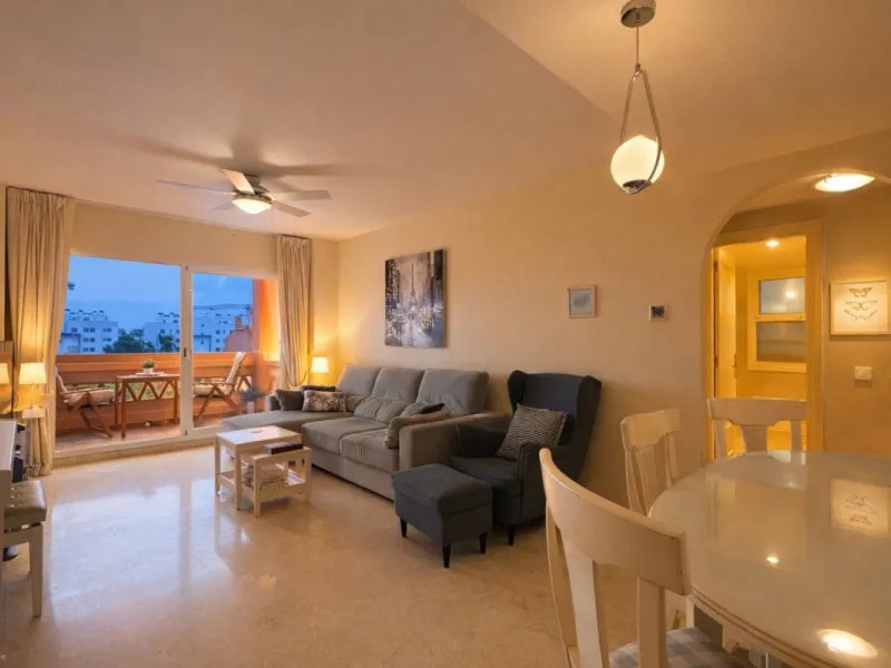 Located in the sought-after El Faro area, this bright and well-distributed mid-floor apartment offers the perfect balance between coastal living and everyday convenience. Just a five-minute walk from the beach and local amenities, and a five-minute drive 