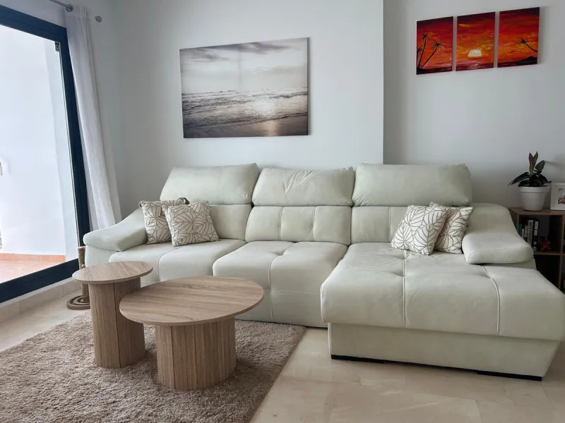 Experience unparalleled coastal living in this immaculate 2-bedroom, 2-bathroom apartment located within the highly sought-after Lotus Dona Julia. Nestled in the heart of Dona Julia Golf Course, the residence comes fully furnished and boasts full frontal 