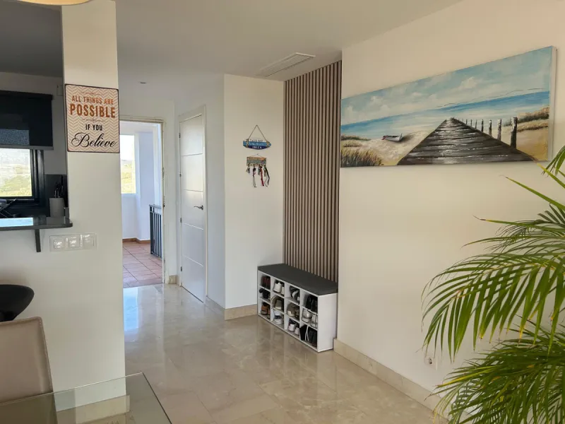 Experience unparalleled coastal living in this immaculate 2-bedroom, 2-bathroom apartment located within the highly sought-after Lotus Dona Julia. Nestled in the heart of Dona Julia Golf Course, the residence comes fully furnished and boasts full frontal 