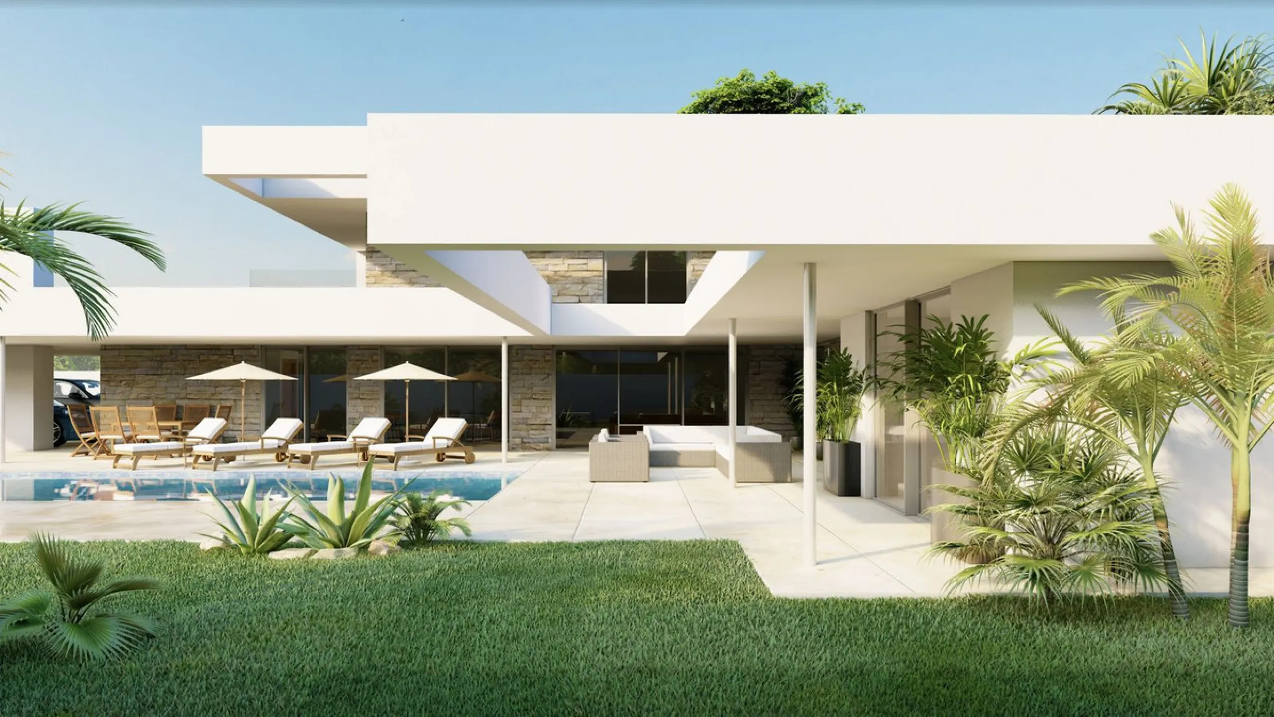 PLOT WITH  OFF-PLAN LUXURY ECOLOGICAL VILLA IN MANILVA