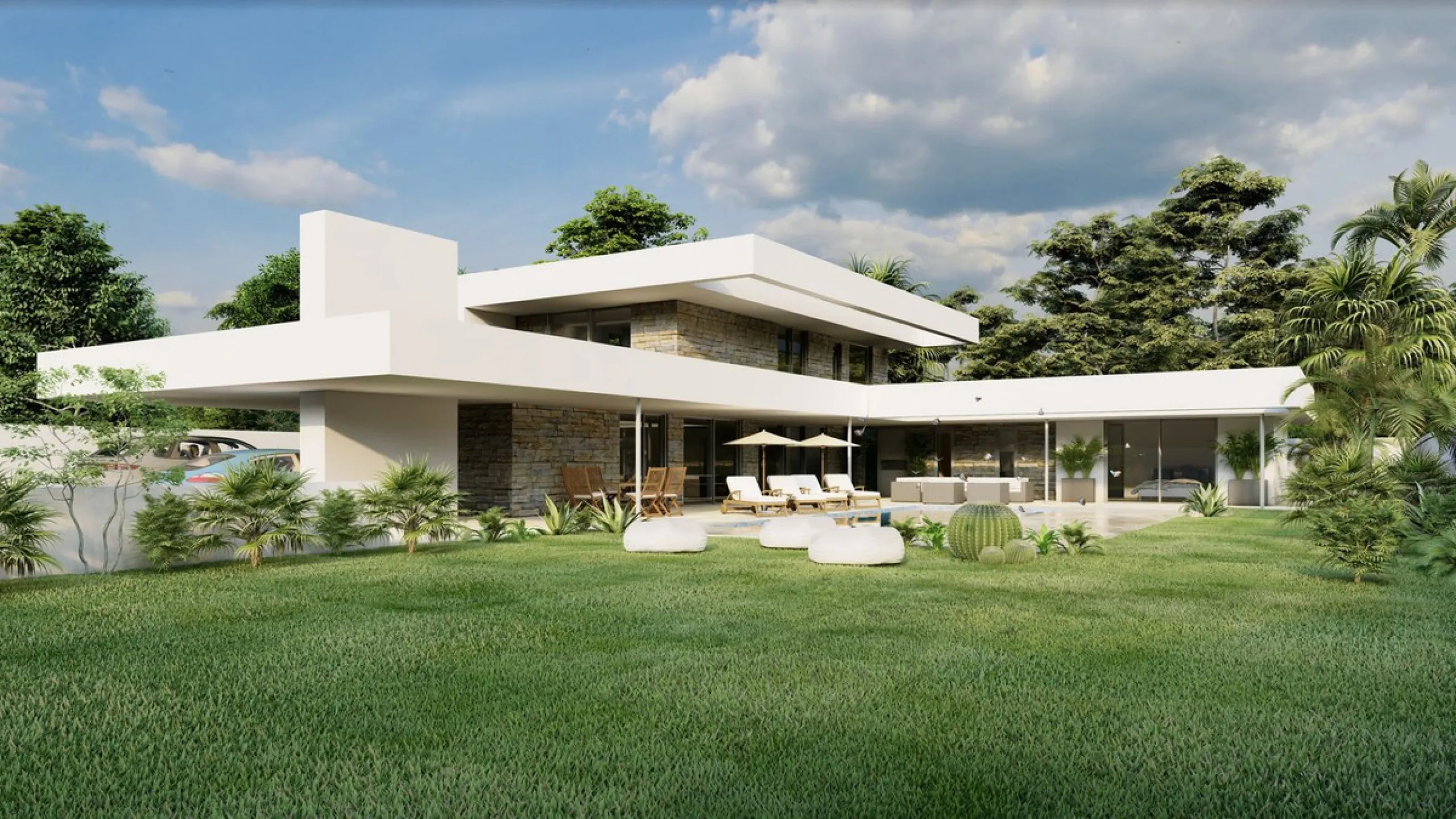 PLOT WITH  OFF-PLAN LUXURY ECOLOGICAL VILLA IN MANILVA