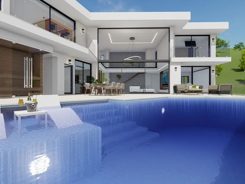 Discover this charming luxury villa in Mijas, a modern gem with panoramic sea and mountain views, designed to offer an unparalleled experience in the captivating setting and spectacular climate of the Costa del Sol.