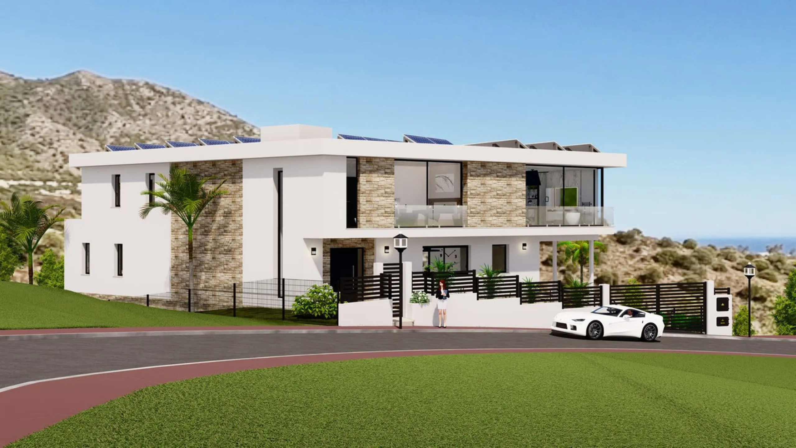 Discover this charming luxury villa in Mijas, a modern gem with panoramic sea and mountain views, designed to offer an unparalleled experience in the captivating setting and spectacular climate of the Costa del Sol.
