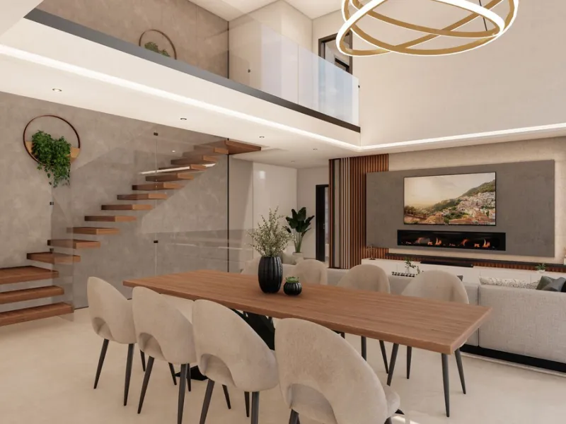 Discover this charming luxury villa in Mijas, a modern gem with panoramic sea and mountain views, designed to offer an unparalleled experience in the captivating setting and spectacular climate of the Costa del Sol.