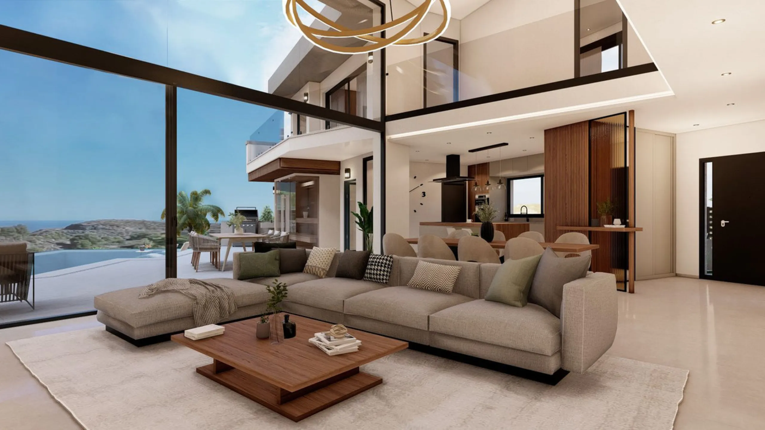 Discover this charming luxury villa in Mijas, a modern gem with panoramic sea and mountain views, designed to offer an unparalleled experience in the captivating setting and spectacular climate of the Costa del Sol.
