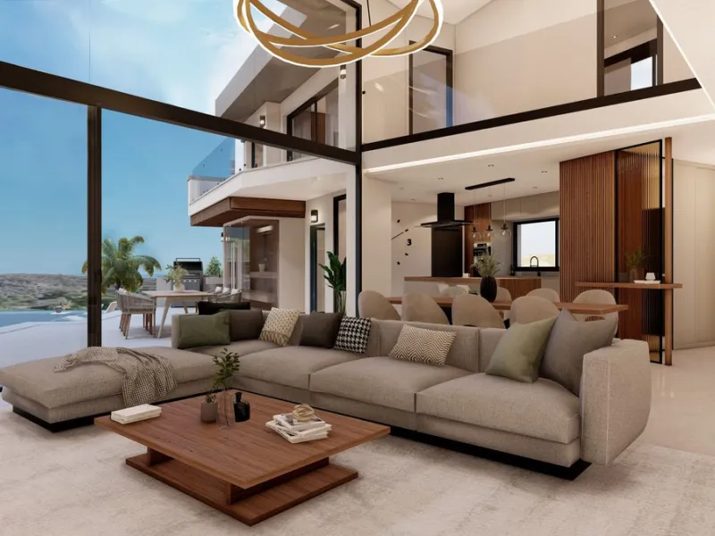 Discover this charming luxury villa in Mijas, a modern gem with panoramic sea and mountain views, designed to offer an unparalleled experience in the captivating setting and spectacular climate of the Costa del Sol.