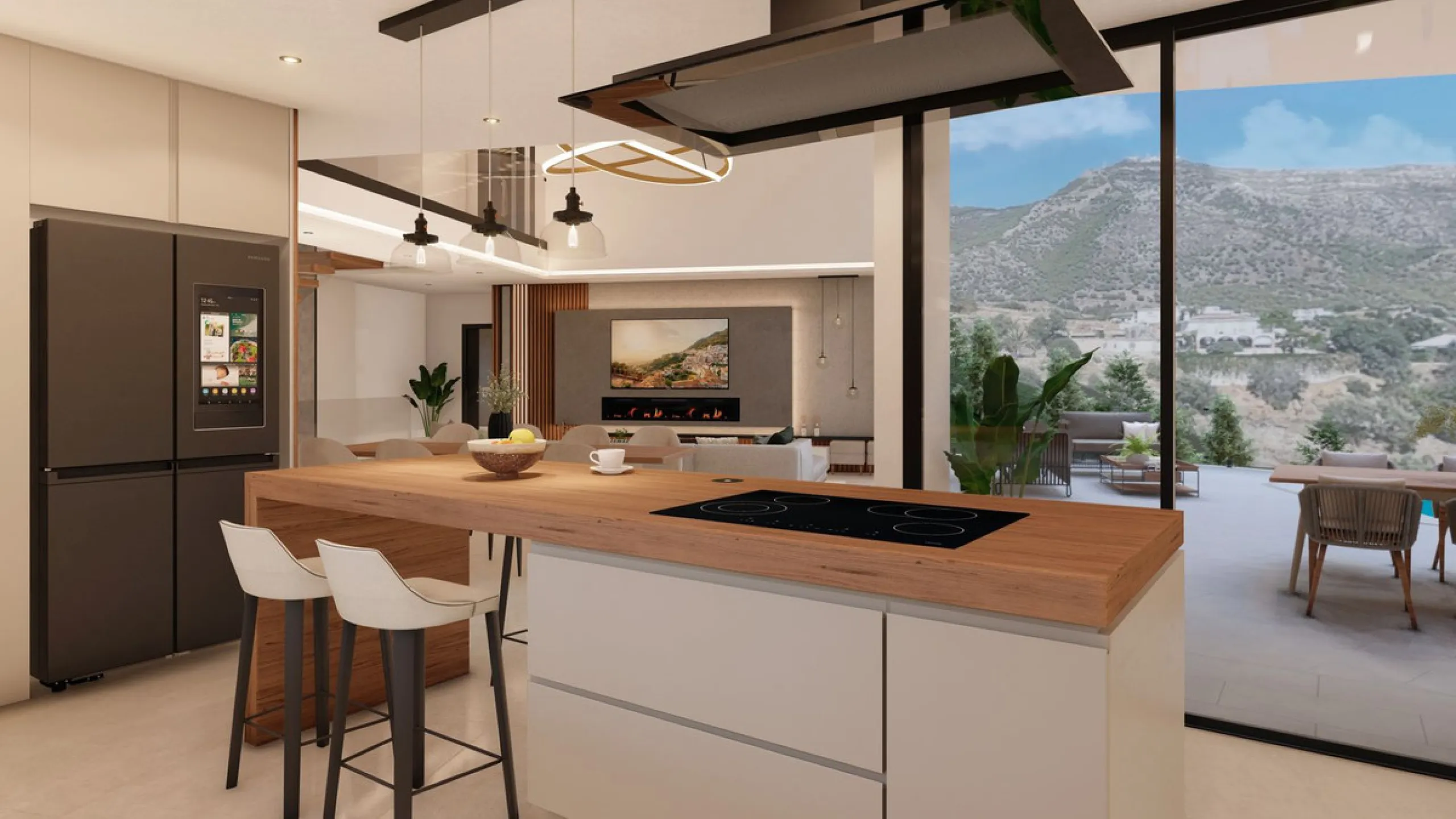 Discover this charming luxury villa in Mijas, a modern gem with panoramic sea and mountain views, designed to offer an unparalleled experience in the captivating setting and spectacular climate of the Costa del Sol.