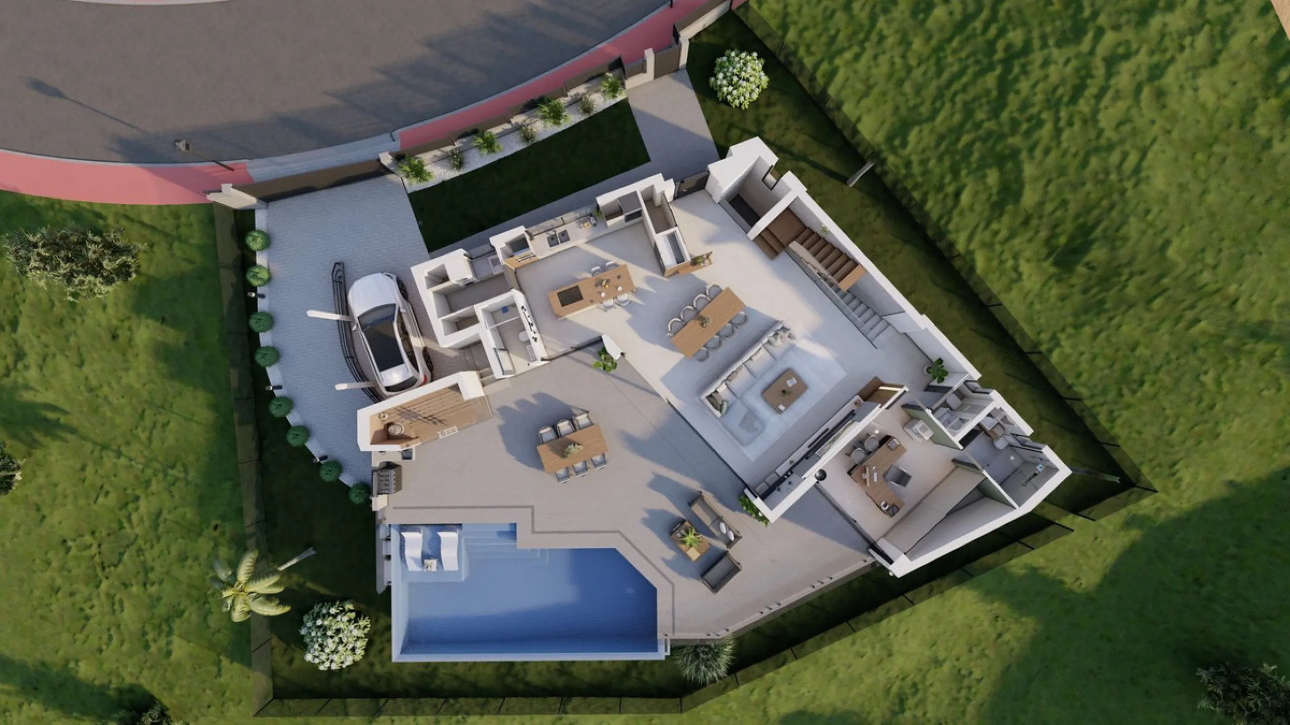 Discover this charming luxury villa in Mijas, a modern gem with panoramic sea and mountain views, designed to offer an unparalleled experience in the captivating setting and spectacular climate of the Costa del Sol.