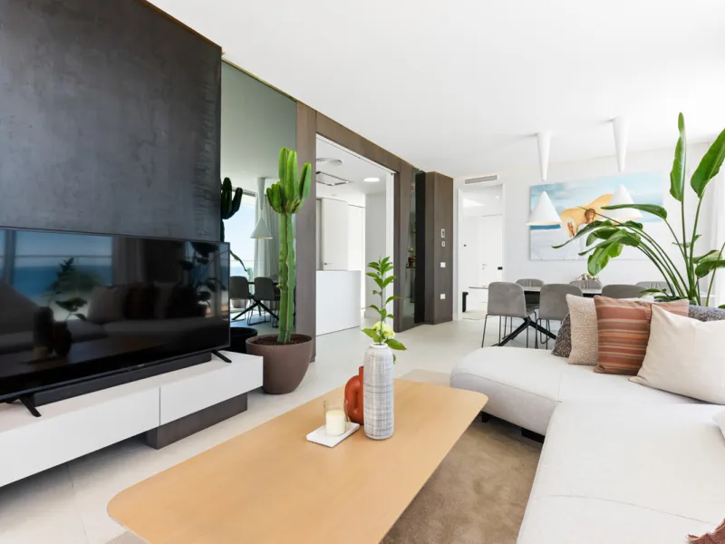 A three-bedroom penthouse located in one of Estepona's most prestigious frontline beach developments, offering uninterrupted Mediterranean views and contemporary coastal living.