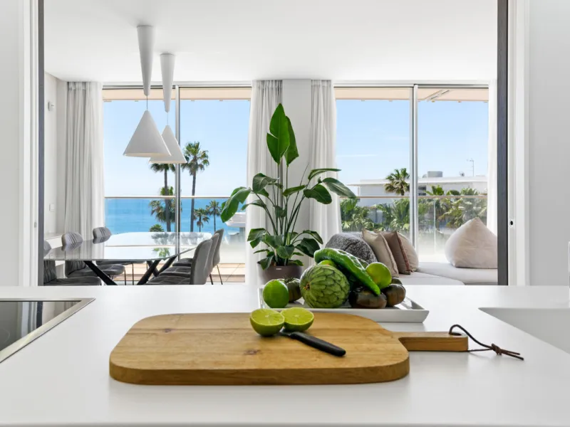 A three-bedroom penthouse located in one of Estepona's most prestigious frontline beach developments, offering uninterrupted Mediterranean views and contemporary coastal living.