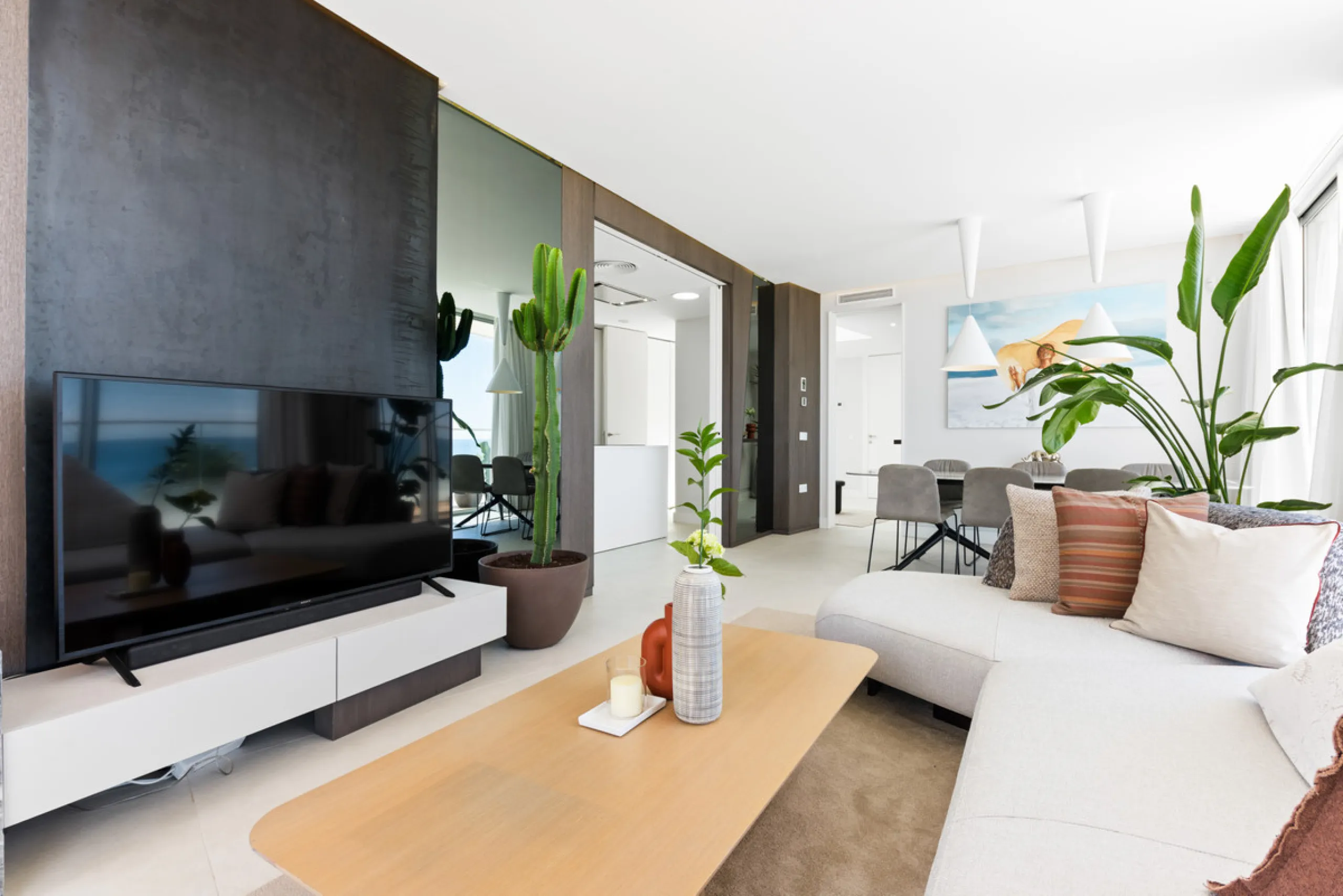 A three-bedroom penthouse located in one of Estepona's most prestigious frontline beach developments, offering uninterrupted Mediterranean views and contemporary coastal living.