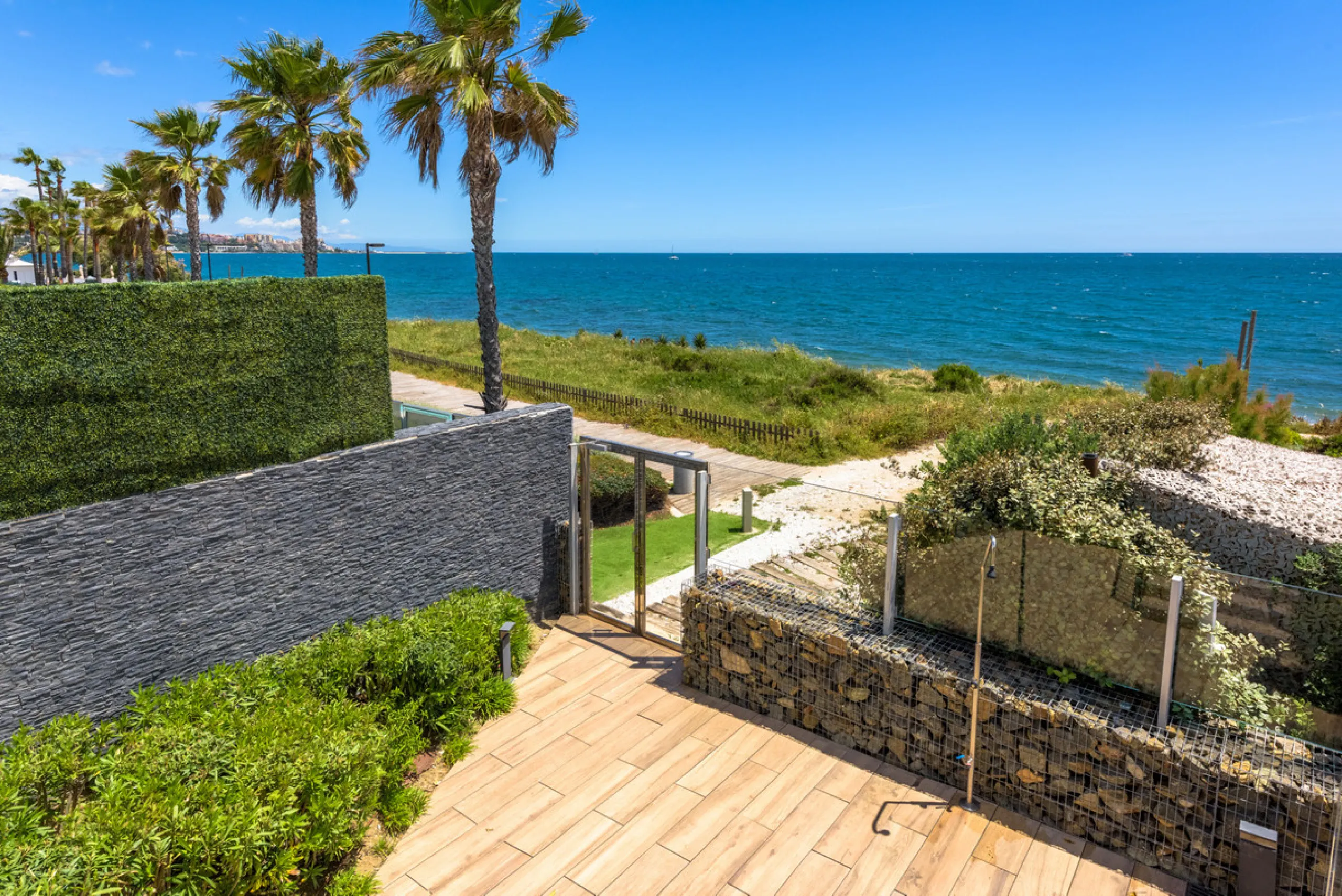 A three-bedroom penthouse located in one of Estepona's most prestigious frontline beach developments, offering uninterrupted Mediterranean views and contemporary coastal living.