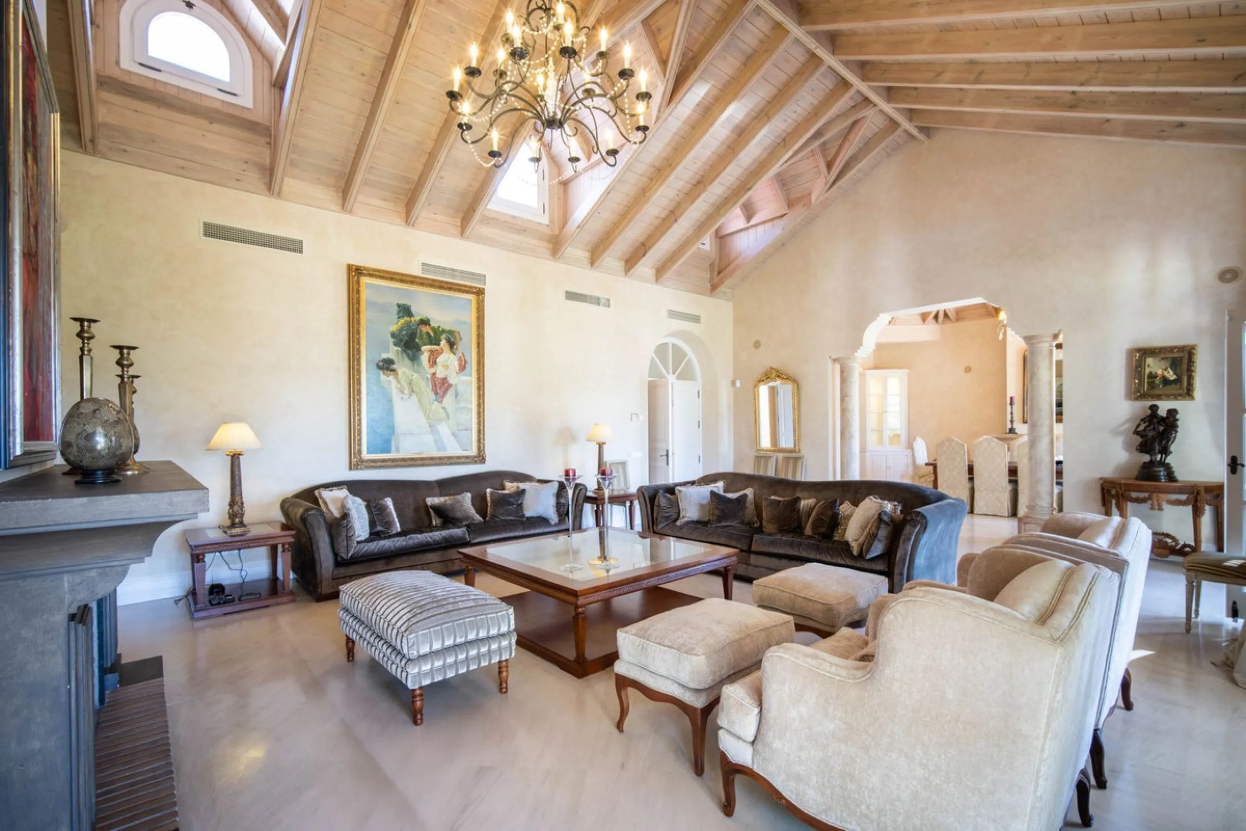 Mediterrane Villa mit Meerblick in Altos Reales, Marbella