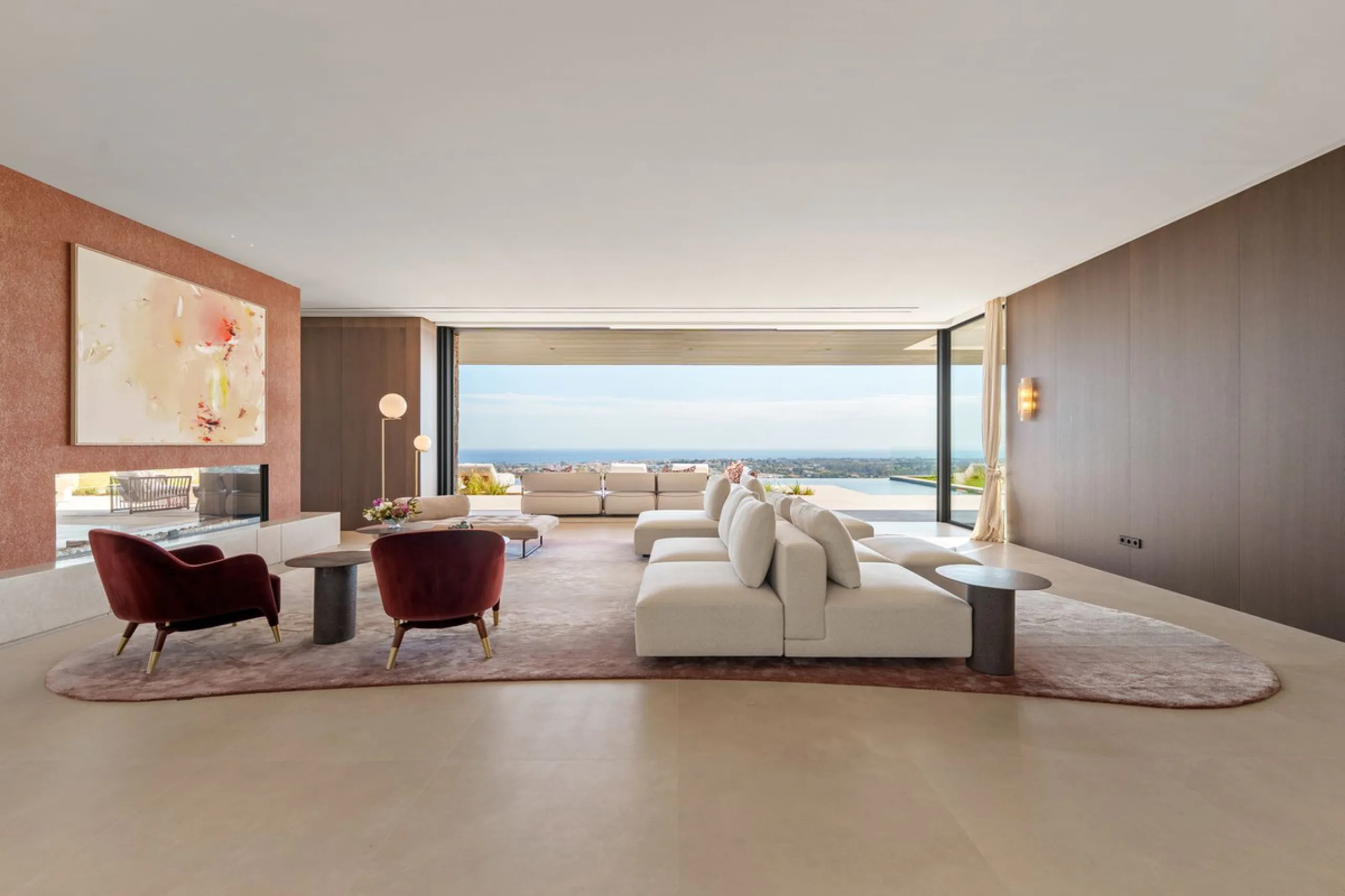 Architektenvilla mit Panoramablick in El Herrojo Alto, Benahavís
