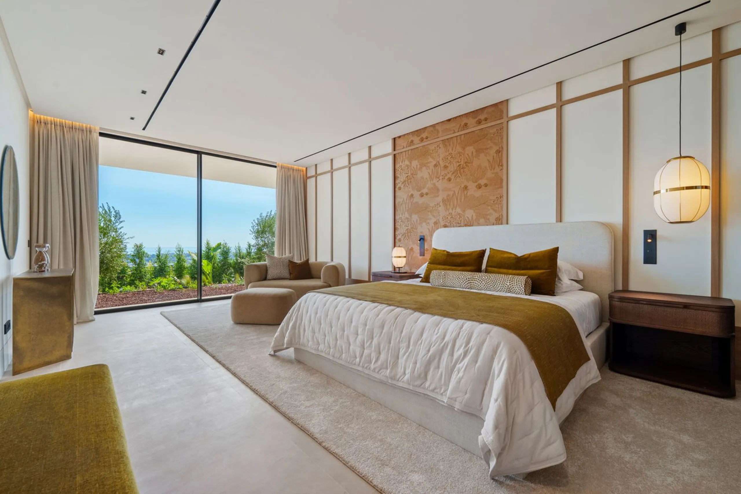 Architektenvilla mit Panoramablick in El Herrojo Alto, Benahavís