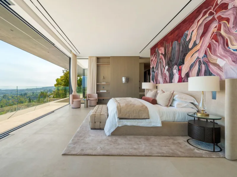Architektenvilla mit Panoramablick in El Herrojo Alto, Benahavís