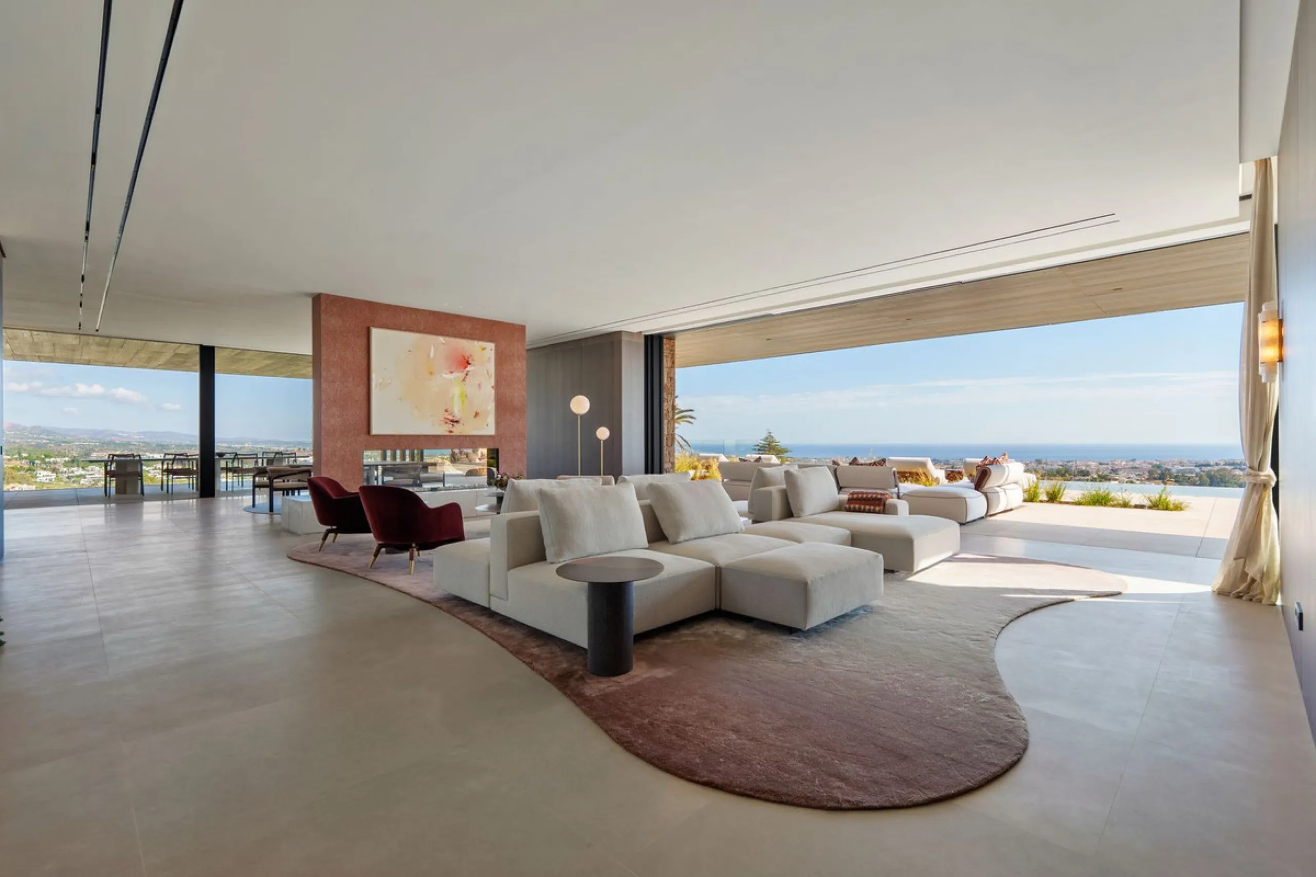 Architektenvilla mit Panoramablick in El Herrojo Alto, Benahavís