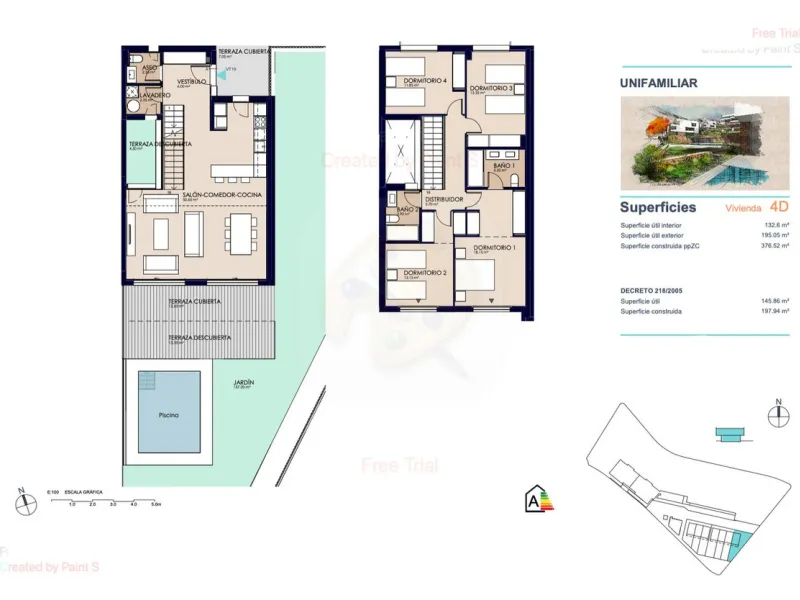 4 Bedroom Corner Townhouse With Private Pool and Panoramic Sea, Gibraltar and Africa Views