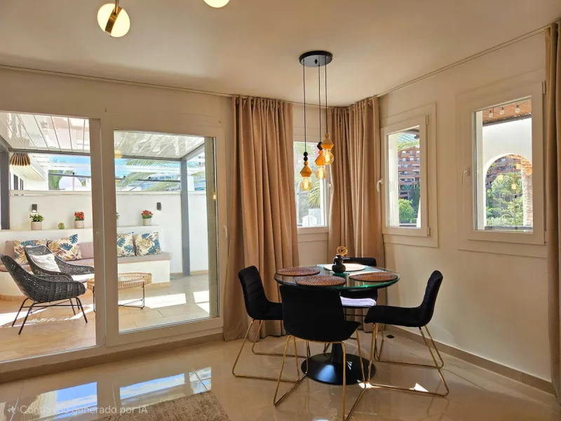 Renovated with tourist licence and large terrace 500 m from the beach.