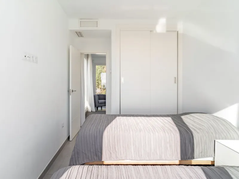 Contemporary villa with Scandinavian style, heated swimming pool, sauna and sea views in Fuengirola