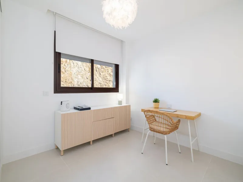 Finding the perfect balance between coastal serenity and modern luxury is effortless in this stunning corner residence, located in the highly sought-after lower enclave of El Higuerón, Fuengirola. This exceptionally spacious and luminous home is designed 