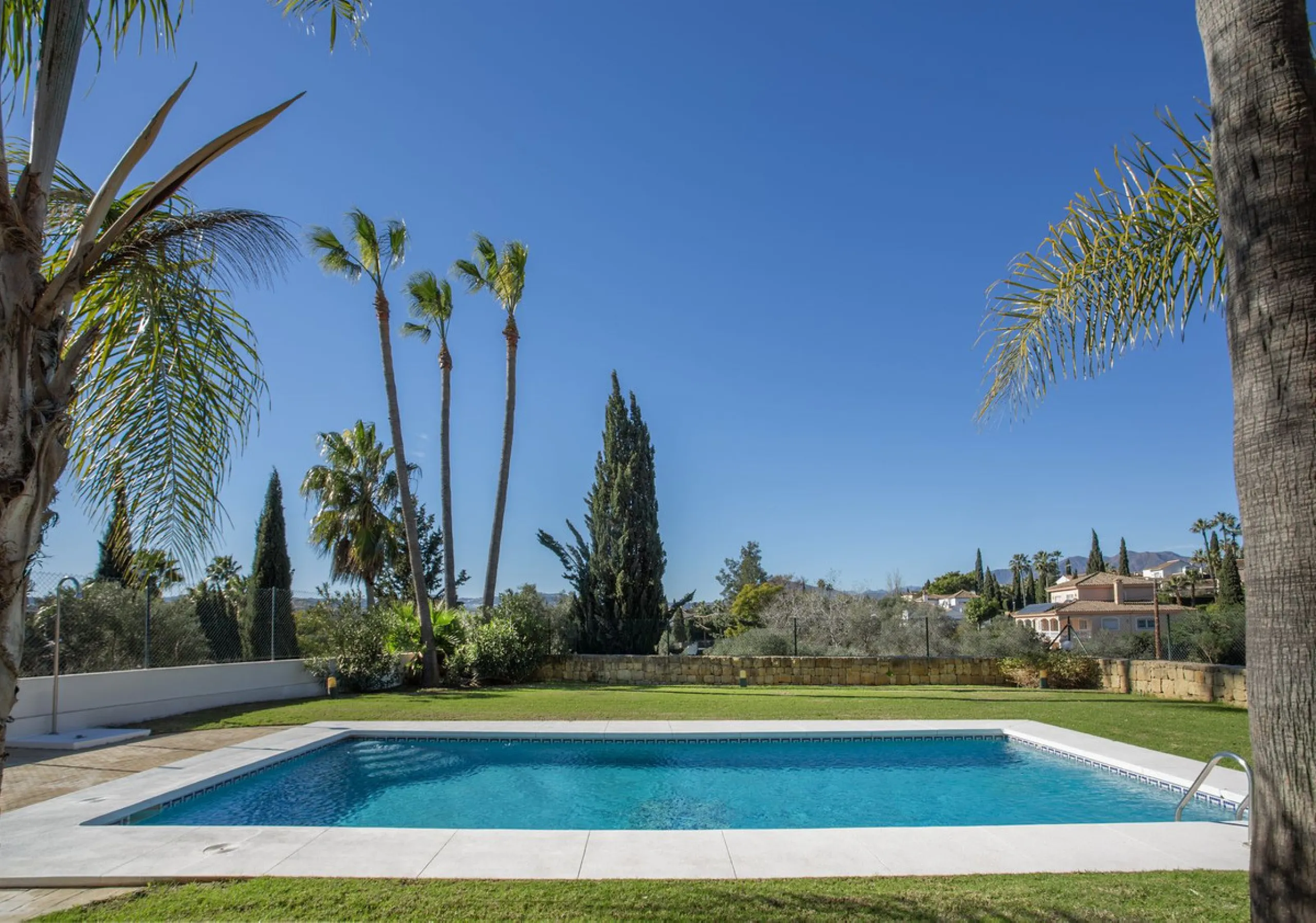 Detached villa on the front line of the golf course in Mijas Golf with pool and large plot