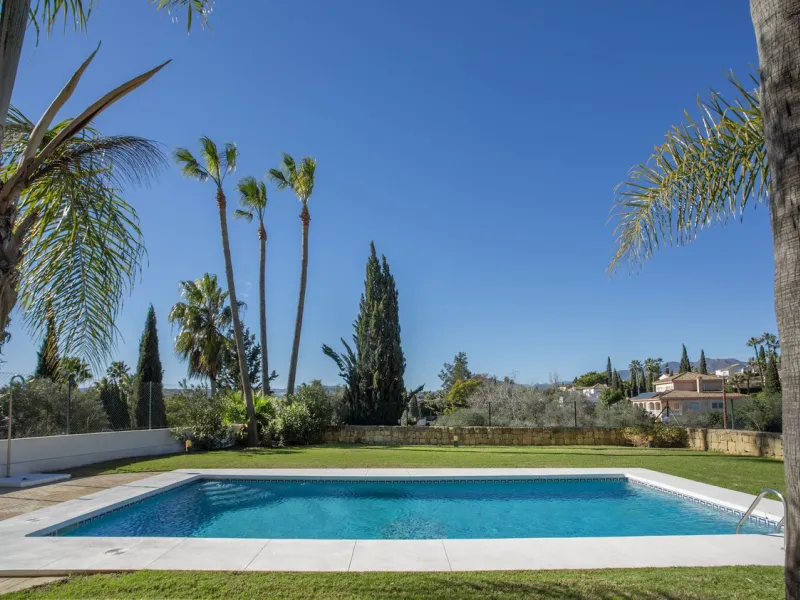 Detached villa on the front line of the golf course in Mijas Golf with pool and large plot