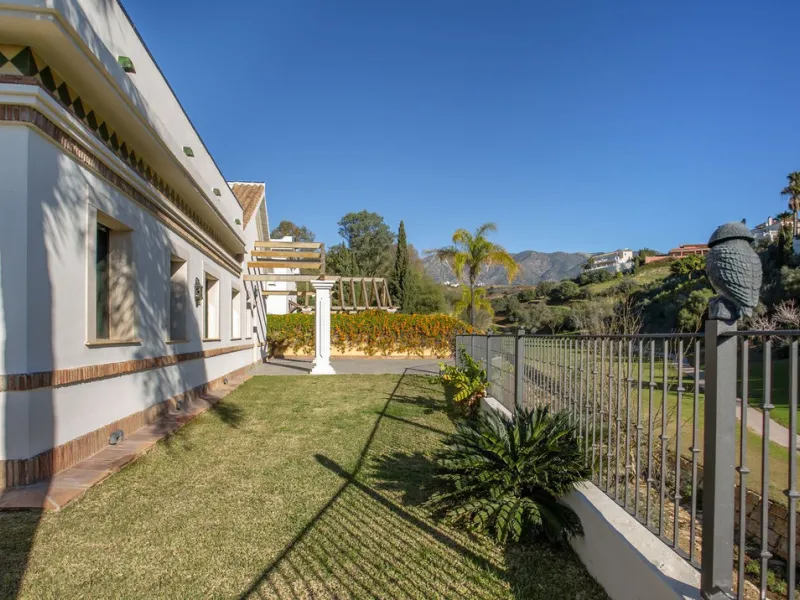 Detached villa on the front line of the golf course in Mijas Golf with pool and large plot