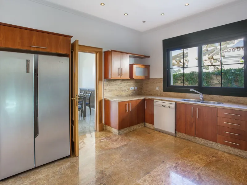 Detached villa on the front line of the golf course in Mijas Golf with pool and large plot