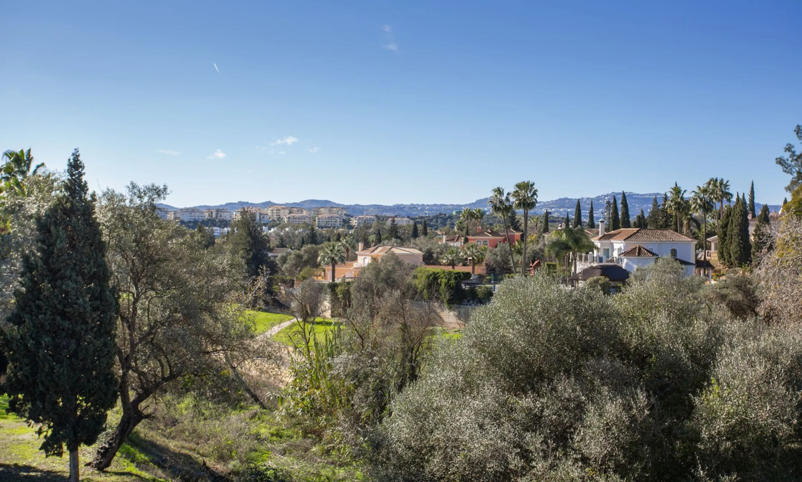 Detached villa on the front line of the golf course in Mijas Golf with pool and large plot