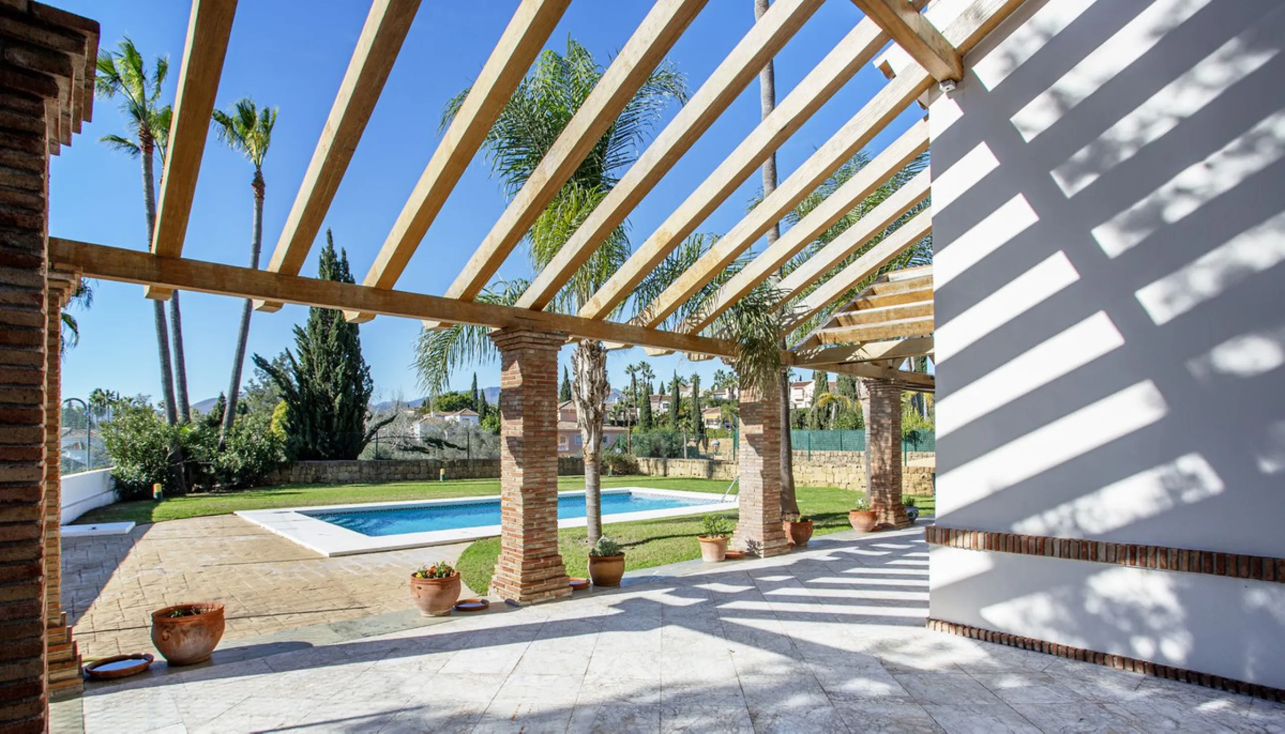 Detached villa on the front line of the golf course in Mijas Golf with pool and large plot