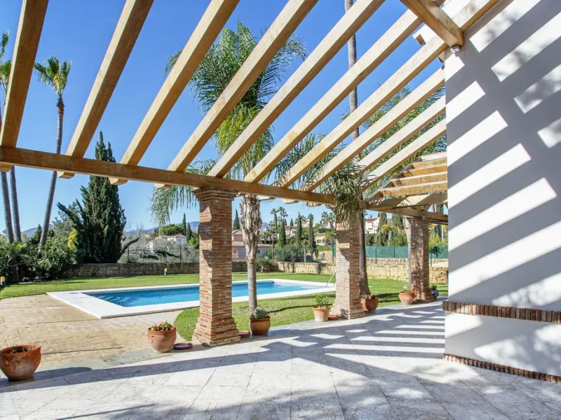 Detached villa on the front line of the golf course in Mijas Golf with pool and large plot