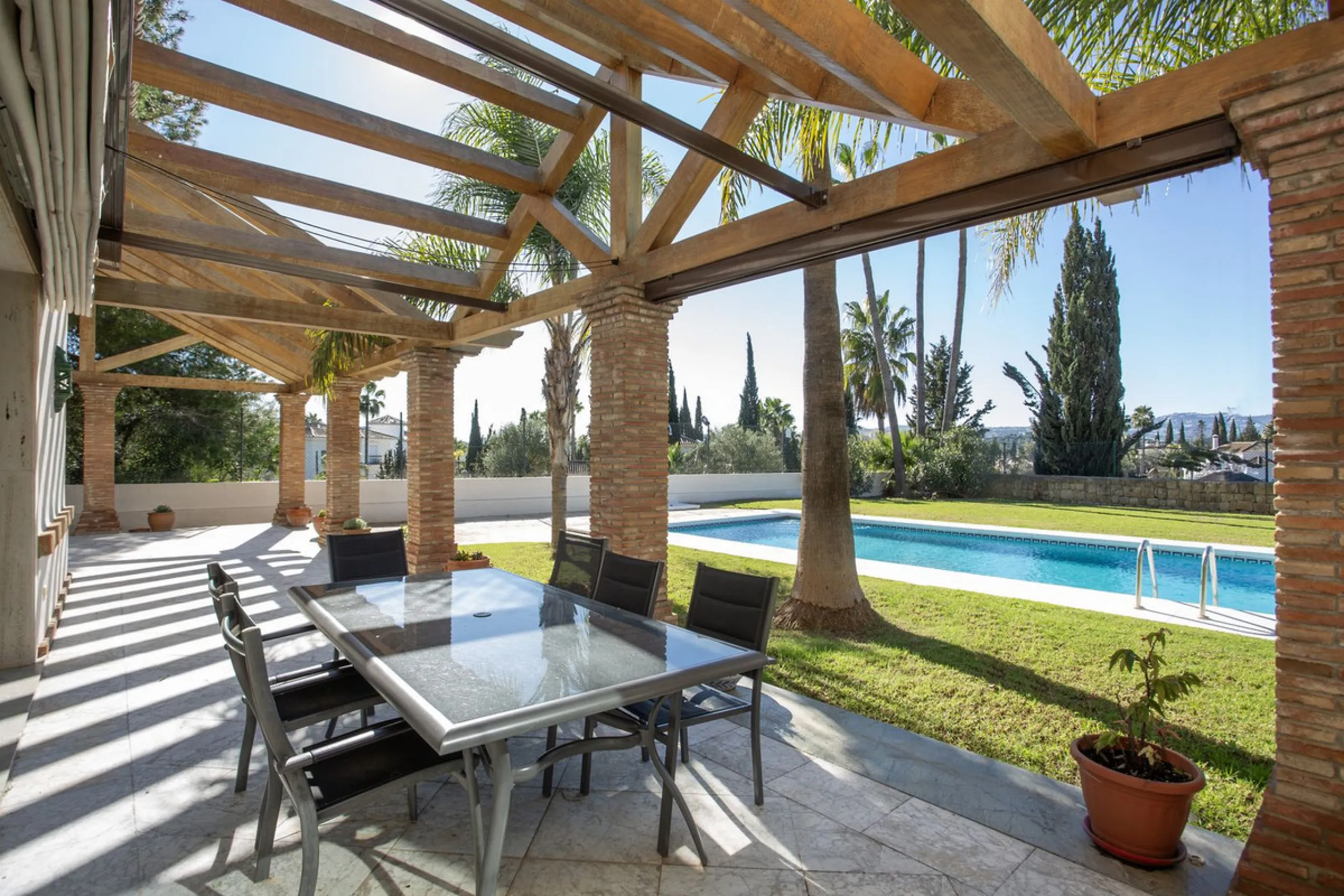 Detached villa on the front line of the golf course in Mijas Golf with pool and large plot