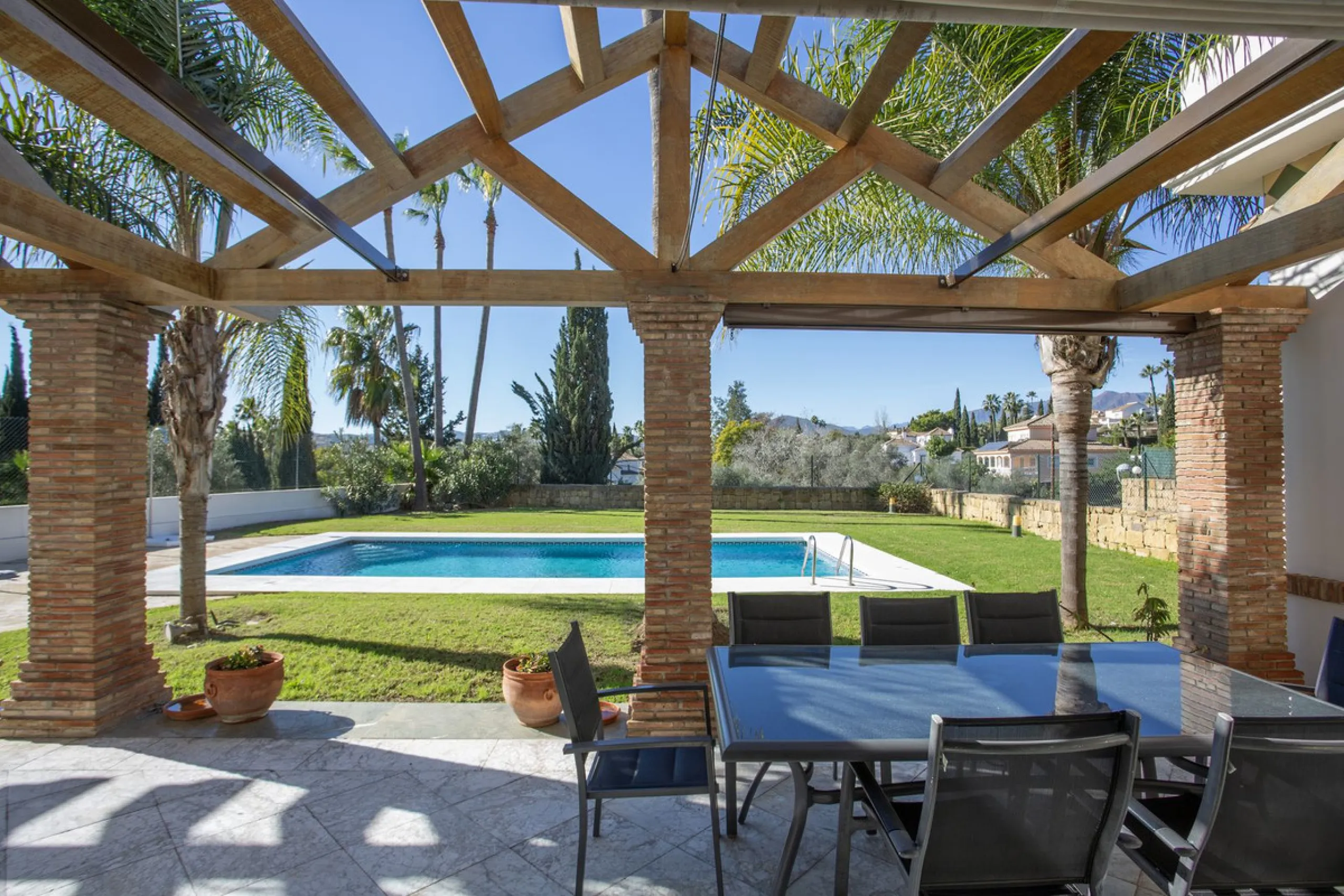 Detached villa on the front line of the golf course in Mijas Golf with pool and large plot