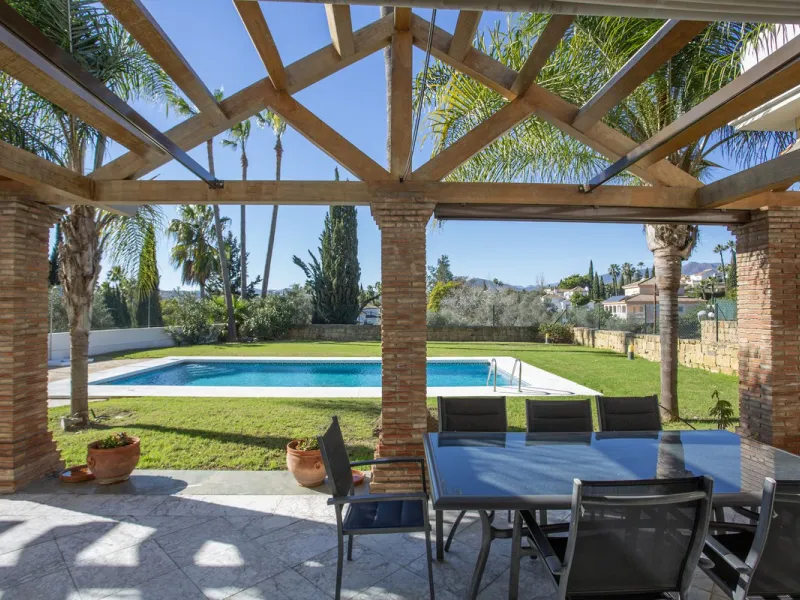 Detached villa on the front line of the golf course in Mijas Golf with pool and large plot