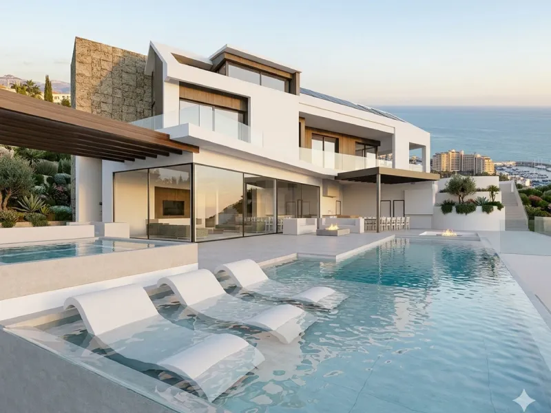 Magnificent 2,000 m² plot with stunning sea views, located in Torremuelle, one of the most exclusive and peaceful residential areas between Fuengirola and Benalmádena, just 600 metres from the beach.