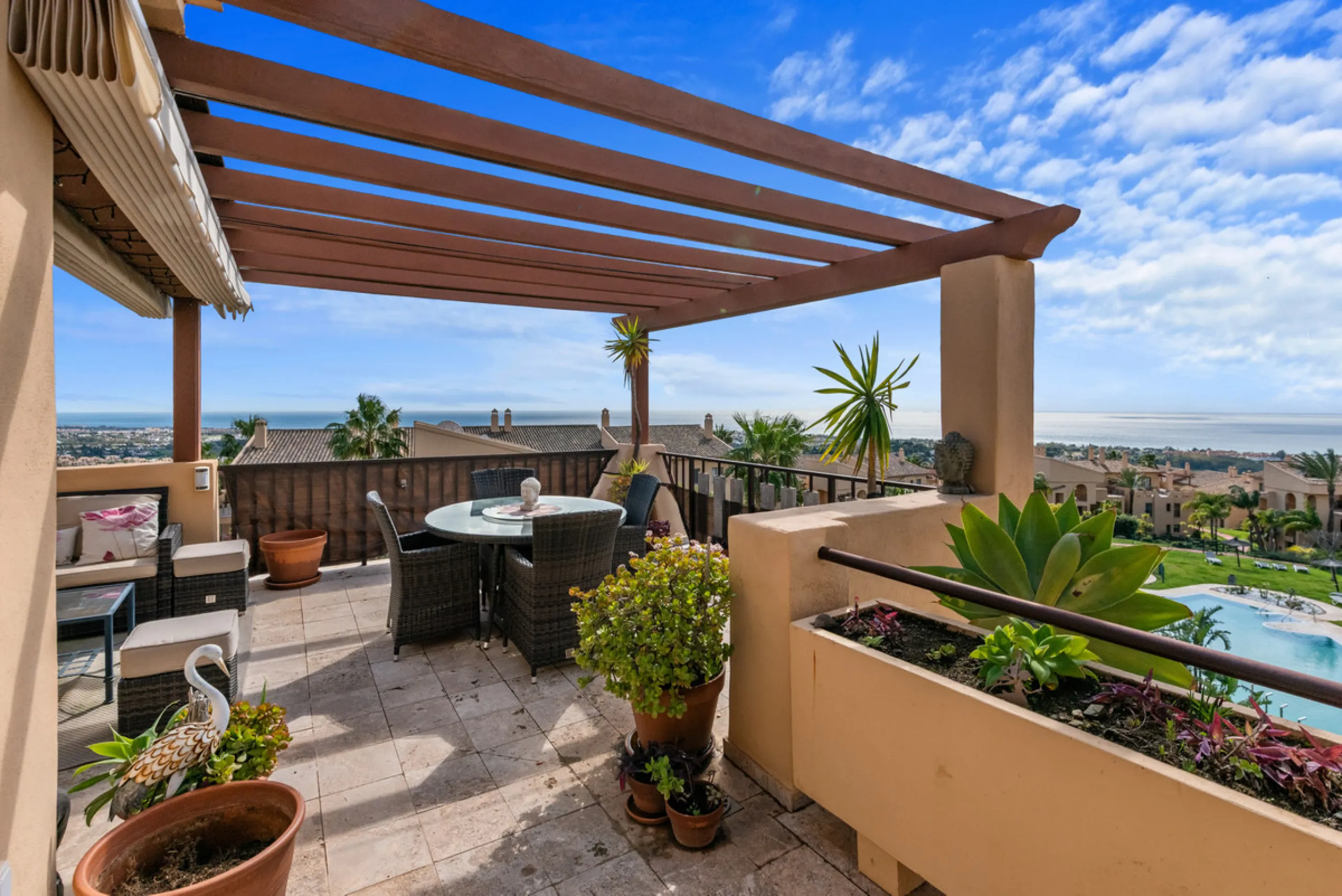 STUNNING 3-BEDROOM PENTHOUSE WITH PANORAMIC SEA AND MOUNTAIN VIEWS
