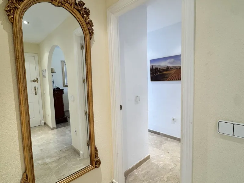 Located in the sought after Coto Real on the prestigious Marbella Golden Mile, this charming 2-bedroom, 2-bathroom apartment offers privacy, tranquility, and excellent potential in one of Marbella's most established gated communities.
