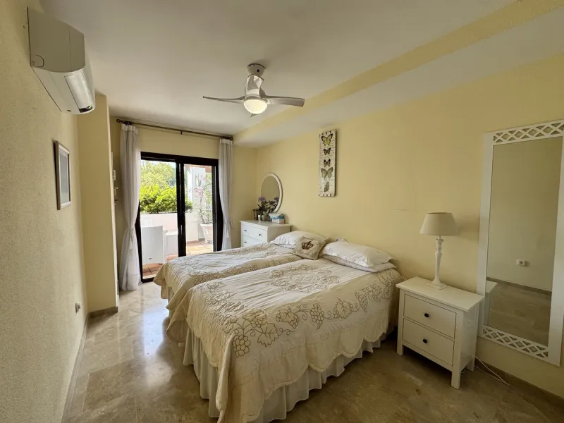 Located in the sought after Coto Real on the prestigious Marbella Golden Mile, this charming 2-bedroom, 2-bathroom apartment offers privacy, tranquility, and excellent potential in one of Marbella's most established gated communities.