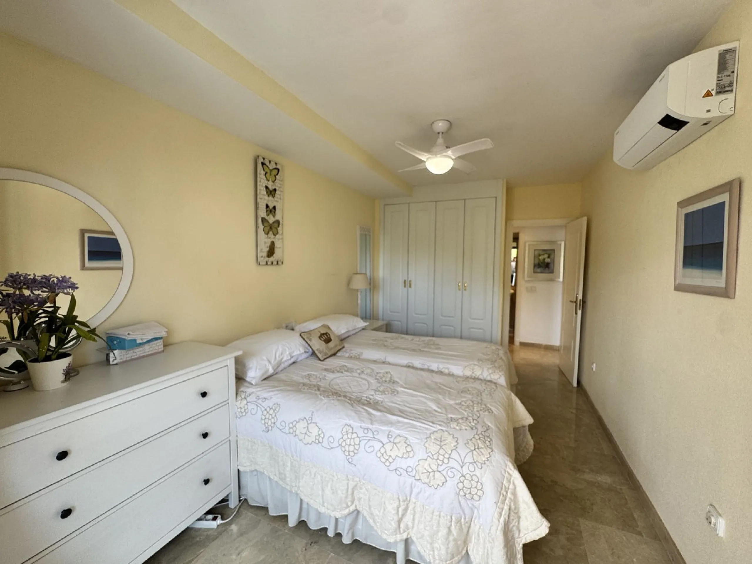 Located in the sought after Coto Real on the prestigious Marbella Golden Mile, this charming 2-bedroom, 2-bathroom apartment offers privacy, tranquility, and excellent potential in one of Marbella's most established gated communities.