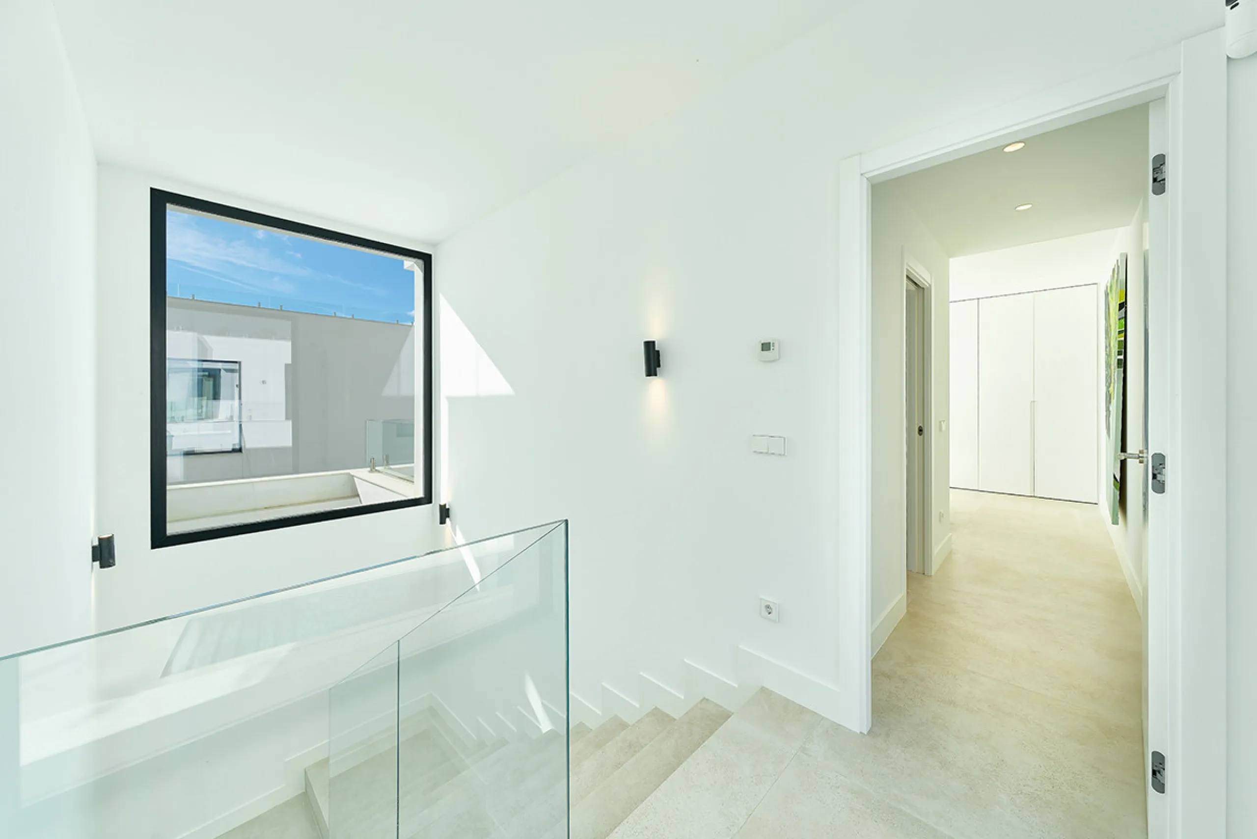 Located in the established residential area of Monte Biarritz, these two contemporary neighbouring villas offer modern Mediterranean living in a quiet yet highly connected setting between Marbella and Estepona. Designed with clean architectural lines and 